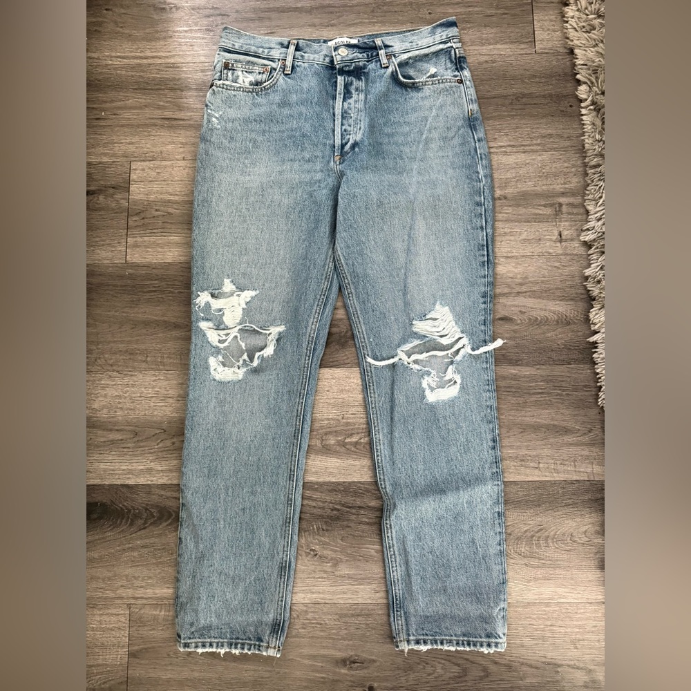 agolde straight leg jeans